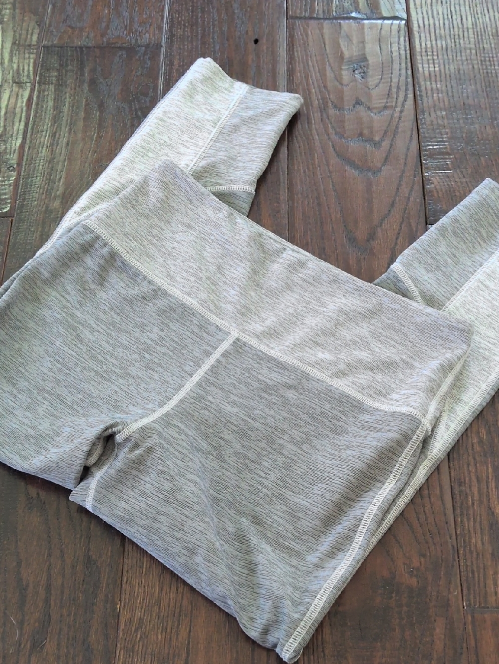 FREE PEOPLE MOVEMENT I Two-Tone Grey Cropped Athletic Leggings Tights, S